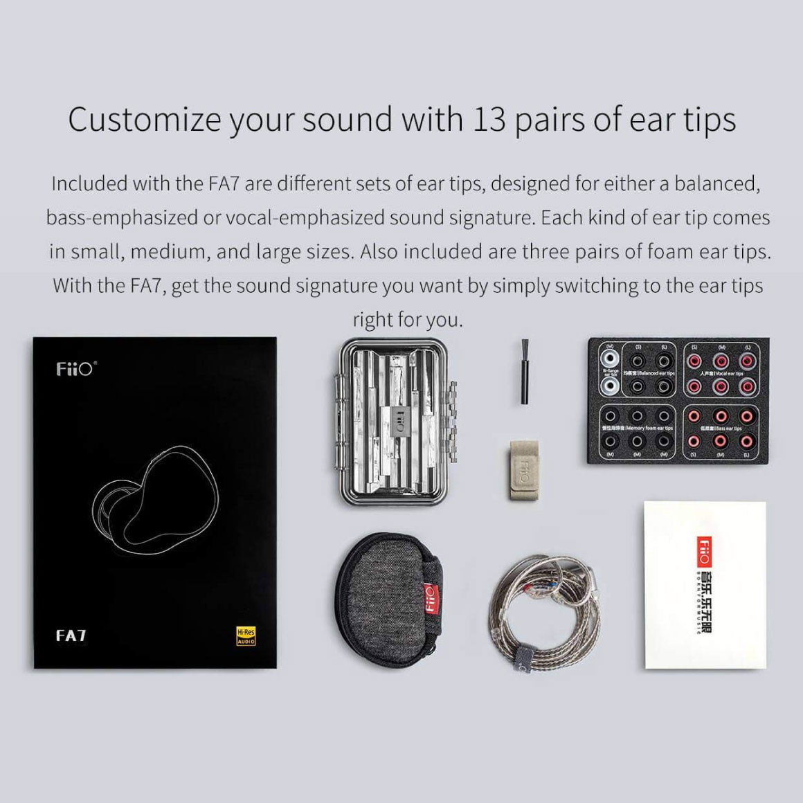 Headphone-Zone-FiiO-FA7-Blue/Red