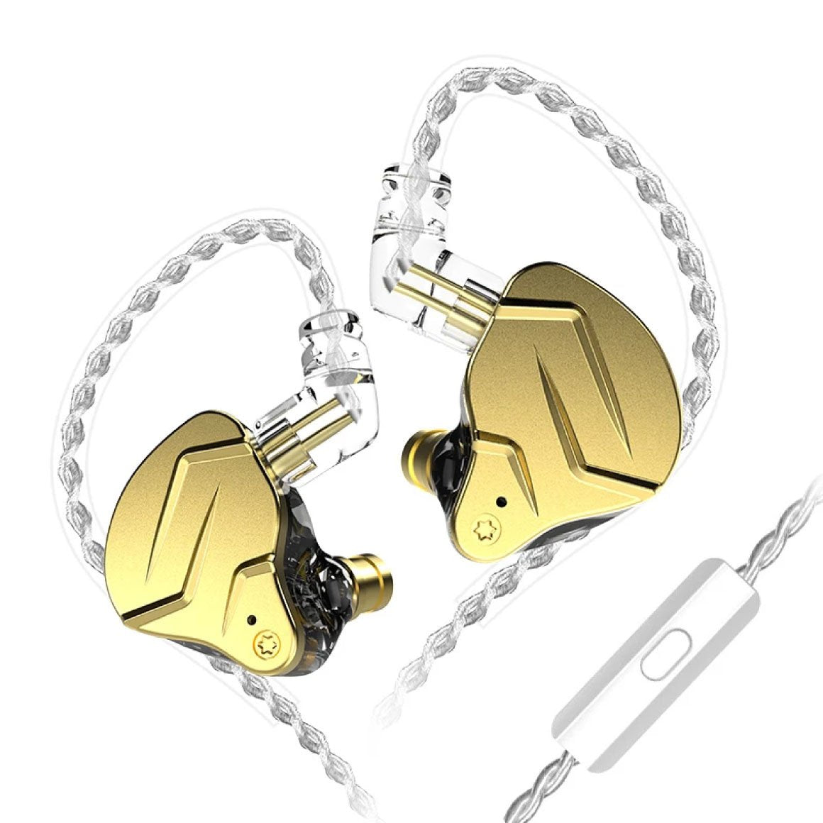 Headphone-Zone-KZ-ZSN Pro X-Gold-With mic
